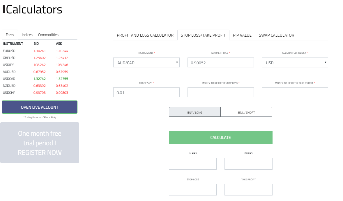 FxGrow Limited Calculator FxGrow Limited Calculator